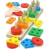 Yetonamr Montessori Toys for 1 2 3 Year Old Boys Girls Birthday Gifts Wooden Sensory Toys for Kids Age 2-4 Years Toddlers Toddlers Stocking Stuffers