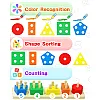 Yetonamr Montessori Toys for 1 2 3 Year Old Boys Girls Birthday Gifts Wooden Sensory Toys for Kids Age 2-4 Years Toddlers Toddlers Stocking Stuffers