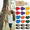 murabba 10pc Climbing Holds for Kids & Prise Escalade Enfant, Colourful Pig Nose Rock Wall Holds, Climbing Frames Set for Indoor Outdoor Playground PlaySet Building with