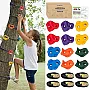 murabba 10pc Climbing Holds for Kids & Prise Escalade Enfant, Colourful Pig Nose Rock Wall Holds, Climbing Frames Set for Indoor Outdoor Playground PlaySet Building with