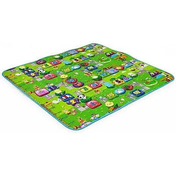 Double Sided Baby Play Mat – Padded Foam for Shock Absorption – Non-Slip & Easy to Clean Small