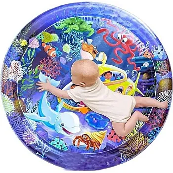 Mat Baby Water Mattress for Sleeping on Beach or Home Soft with Images and Figurines Baby Filling with Water from the Middle and Side High Quality Material