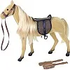 Brown Wool Rapa Horse with Accessories