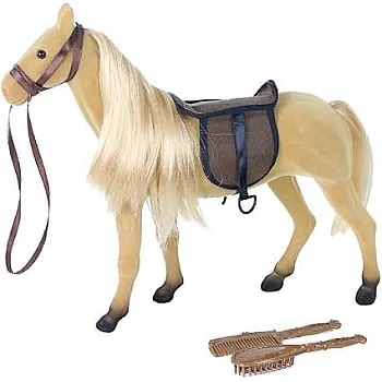 Brown Wool Rapa Horse with Accessories