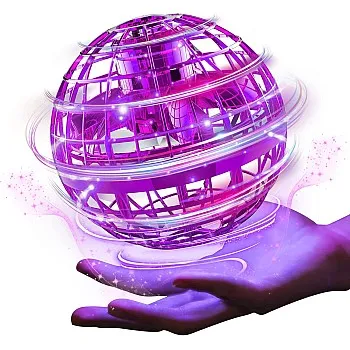 Generic Hand Controlled Flying Ball Toy - Purple