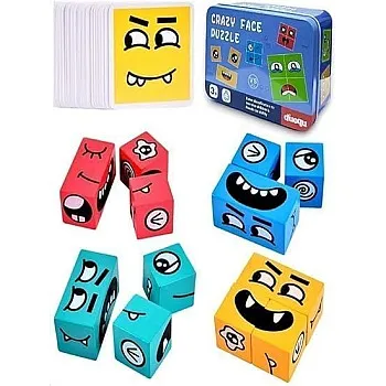 Crazy Face Puzzle -Face Expressions Puzzle.