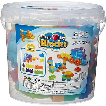 Happy Home Multicolour Interlocking Building Blocks Toy - 30 cm x 30 cm x 30 cm - 36+ Months - 1 Piece - Motor Skills Development