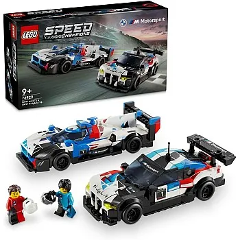 LEGO Speed Champions BMW M4 GT3 & BMW M Hybrid V8 Race Car Toys for 9 Plus Year Old Boys & Girls, Buildable Model Vehicles with 2 Driver Minifigures, Kids' Bedroom Decoration, Birthday Gift Idea 76922