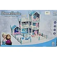 AMAZING DREAM GARDEN CREAT YOUR DREAM VILLA 187 PCS CONSISTE OF 3 FLOORS /7 ROOMS AMAZZING LIGHT