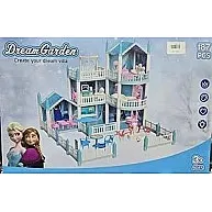 AMAZING DREAM GARDEN CREAT YOUR DREAM VILLA 187 PCS CONSISTE OF 3 FLOORS /7 ROOMS AMAZZING LIGHT