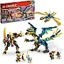 LEGO 71796 NINJAGO Elemental Dragon vs. The Empress Mech, Large Building Toy Set with Dragon Toy, Action Figure, Ninja Flyer and 6 Minifigures, Dragons Rising Series Gift for Kids, Boys, Girls