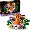 LEGO Art The Fauna Collection - Tiger - Buildable 3D Animal Painting with Decorative Flowers from Botanicals - DIY Home or Office Decor Set for Adults - Creative Gift Idea - 31217