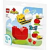 LEGO DUPLO My First Flower & Bee Building Set 30586, 3-in-1 Preschool Toy, 7 Pieces, Ages 1.5+