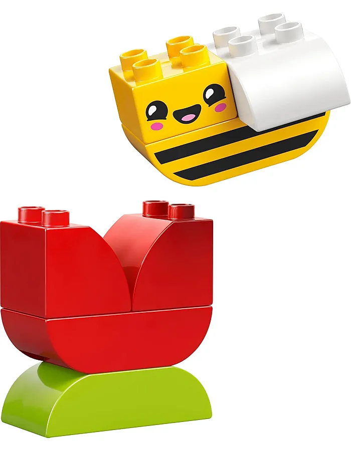 LEGO DUPLO My First Flower & Bee Building Set 30586, 3-in-1 Preschool Toy, 7 Pieces, Ages 1.5+