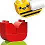 LEGO DUPLO My First Flower & Bee Building Set 30586, 3-in-1 Preschool Toy, 7 Pieces, Ages 1.5+