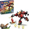 LEGO Sonic the Hedgehog Knuckles vs. Dr. Eggman Egg Crusher Mech Toy - Building Set incl. 2 Minifigures, Rings & Chaos Emeralds - Video Gaming Gift for 8+ Year Old Boys & Girls - 77005