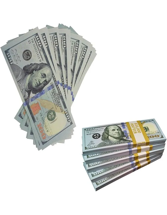 120 Sheet 100$ Copy Money, Prop Money, Scratch Cash, Fake Dollar, Fake Dollar Bill Set, Kids Dollar Fake Coins, Play Dollars, for Movies, Advertising, Games, Parties
