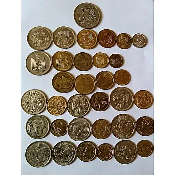 Old Collection Assorted Coin 34 Pieces