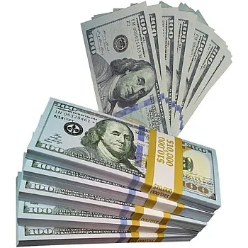 Prop Money Fake Money Dollar Money Game Real Size Fake Dollar Realistic Fake Bills for Movie Scene Objects Casino Games 120pcs 100$