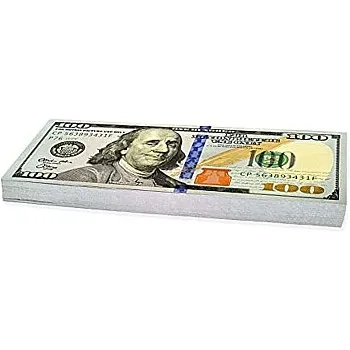 Scratch Lover Cash 100 x 100 dollars in new style (actual size)