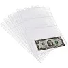10 Pieces Binder Pages, Money Album Pages, Collecting Binder Pockets with 4 Holes Free Paper