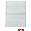 10 Pieces Binder Pages, Money Album Pages, Collecting Binder Pockets with 4 Holes Free Paper