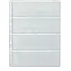 10 Pieces Binder Pages, Money Album Pages, Collecting Binder Pockets with 4 Holes Free Paper