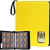 ProCase Trading Card Album with Window, 900 Pockets, Card Binder for Trading Cards, MTG, TCG, Baseball Cards, Football Cards Storage, Yellow