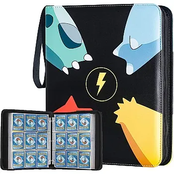 Trading Card Binder with Game Collection - 900 Pockets Cards Waterproof Zipper Binder Collect Holder Album Cards with 50 Removable Page Sleeves Binder Book Folder Storage (Red and White)