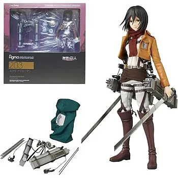 Eren Mikasa Levi Detachable Anime Figure Statues PVC Action Figure Model Collection Desktop Ornaments Toy Gift 5.9'' (Mikasa)