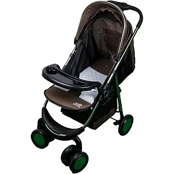 Baby Brown Stroller with Food Holders - T196