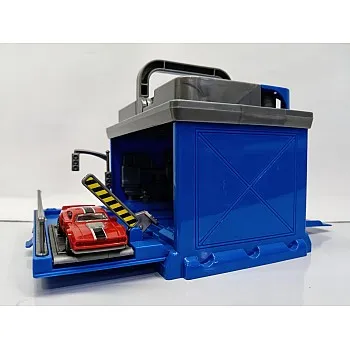 Car Battery Shaped Garage with Gate