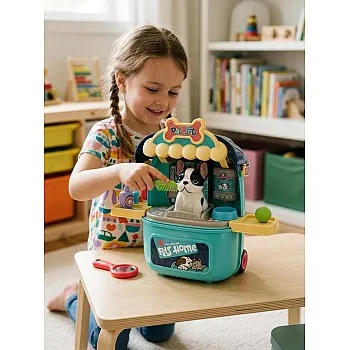 GHAZAL 2 in 1 Dog Pet Playset for Kids