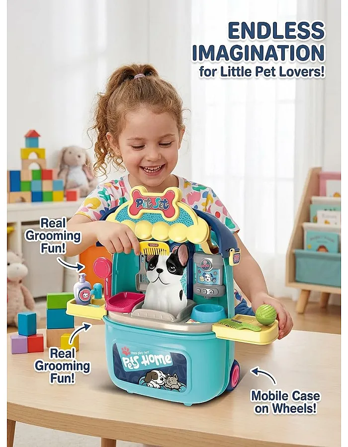 GHAZAL 2 in 1 Dog Pet Playset for Kids