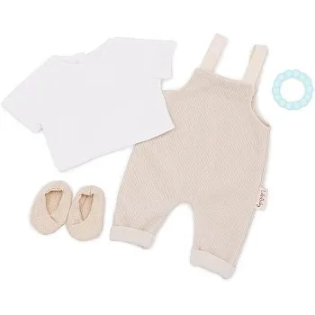 LullaBaby - Baby boy Doll – Clothing Set – Jumper, Top, Teether & Shoes – Pretend Play – 2 Years + – Boy Doll Jumper Outfit