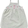 lovely land baby-girls stripped dress with flower decoration Casual Dress