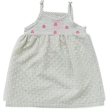 lovely land baby-girls stripped dress with flower decoration Casual Dress