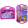 Generic Doctor Pretend Play Set for Kids with Foldable Suitcase, Compact Medical Accessories, Game Toy Kit for 3 + Years Boys and Girls (Pink)