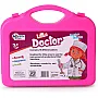 Generic Doctor Pretend Play Set for Kids with Foldable Suitcase, Compact Medical Accessories, Game Toy Kit for 3 + Years Boys and Girls (Pink)