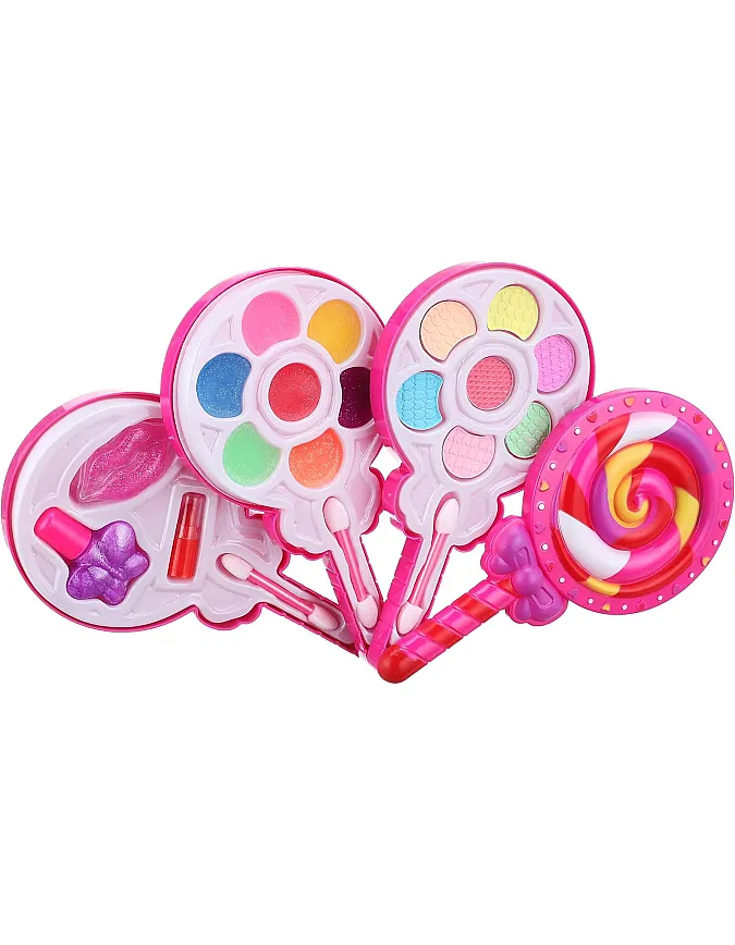 Kid makeup box set toys lollipop dressing cosmetics girls toy plastic safety beauty pretend play children makeup girl game gift