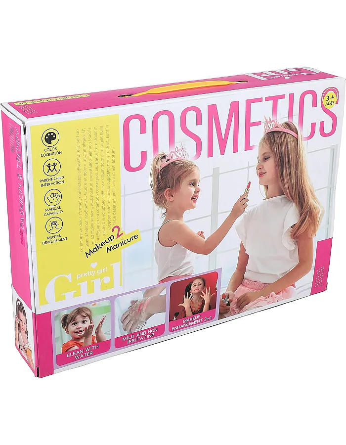 Kid makeup box set toys lollipop dressing cosmetics girls toy plastic safety beauty pretend play children makeup girl game gift