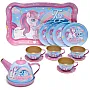 Toy Chef 14-Piece Unicorn Tea Party Set for Toddler Girls - Princess Pretend Game Playset with Teapot, Cups, Saucers and Serving Tray - Dollhouse or Playhouse Toy Gifts for Kids, 3 Years Old and Up
