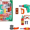 Carpentry Hand Workshop Toy for Boys with Drill, Axe and Buckle; Safety Glasses and Fire Extinguisher Spray Water; Interactive Repair Kit to Enhance Motor Skills; 3+ Years