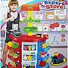 CHILDRENS SUPERMARKET SET KIDS ROLE PLAY SHOP TOY SHOP STALL PRETEND TOY GROCERY SHOPPING PLAY SET