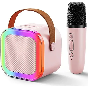 Kids Karaoke Machine for Girls: Professional Wireless Mini Portable Bluetooth Speaker with Microphone - Kids Music Singing Toys for 4,5,6,7,8,9,10 Year Old Girl Boy Christmas Birthday Gift Ideas