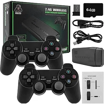 Tv Gaming System | Wireless Console Retro Gaming Console |4K Ultra HD |Plug & Play Wireless TV Video Game System | 24,000+ Games | 10 Emulators | Dual-Player Setup | 2.4G Wireless Game Stick