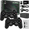 YUYUE Wireless Retro Game Console, Plug and Play Video Game Stick Built in 10000+ Games,9 Classic Emulators, 4K High Definition HDMI Output for TV with Dual 2.4G Wireless Controllers(64G)