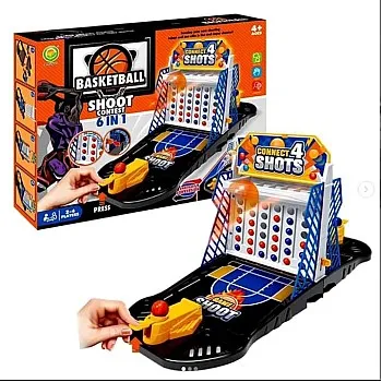 2in1 Basketball Shooter Ejection Throwing Game(connect four version)