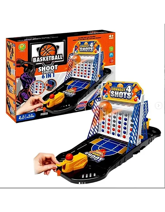 2in1 Basketball Shooter Ejection Throwing Game(connect four version)