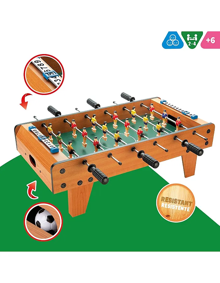 Color Baby CBGames 43310 Table Football Table 6 Years to 99 Years 60 x 30 x 20 cm 60 x 30 x 20 cm
